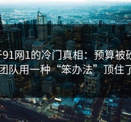 关于91网1的冷门真相：预算被砍后，团队用一种“笨办法”顶住了