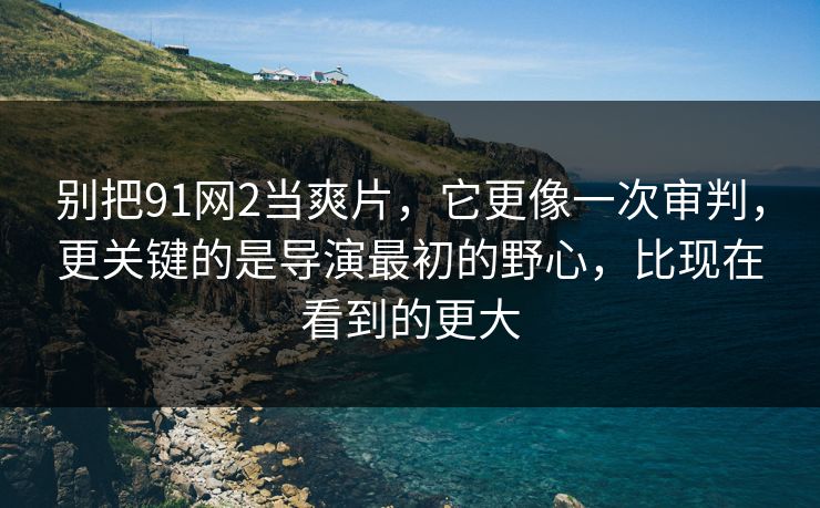 别把91网2当爽片，它更像一次审判，更关键的是导演最初的野心，比现在看到的更大-第1张图片-蘑菇视频下载 - 官方APP免费安装入口