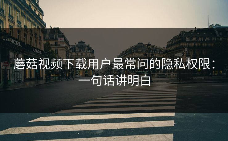 蘑菇视频下载用户最常问的隐私权限:一句话讲明白-第1张图片-蘑菇视频下载 - 官方APP免费安装入口 蘑菇视频下载用户最常问的隐私权限:一句话讲明白-第1张图片-蘑菇视频下载 - 官方APP免费安装入口