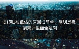 91网1被低估的原因很简单：明明是喜剧壳，里面全是刺