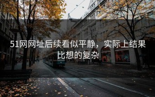 51网网址后续看似平静，实际上结果比想的复杂