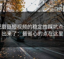 我把蘑菇短视频的稳定性踩坑点全列出来了：最省心的点在这里